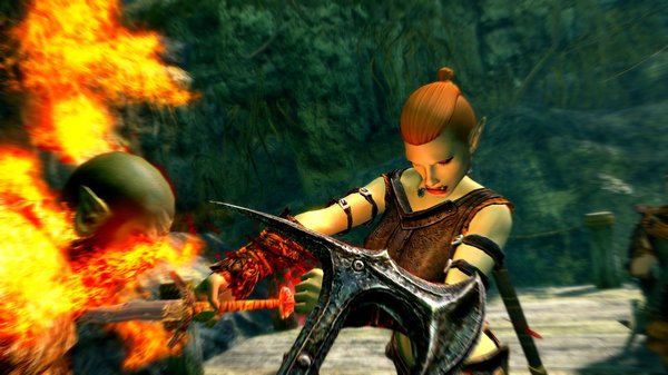 Проткнула зеленокожего. SkyrimSE (сборка 6.0)