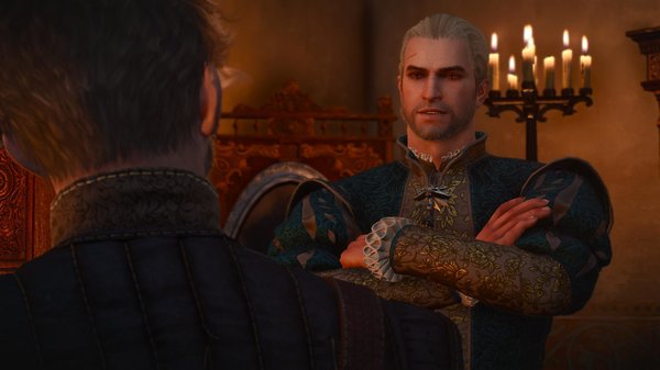 Геральт с другом.. Ведьмак III (сборка Торна)