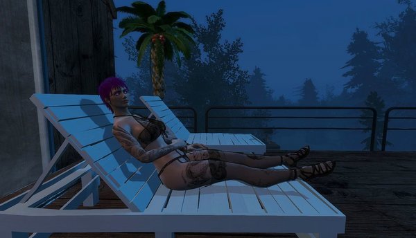 EVA на даче вечерком.. Fallout-4 (Сборка 6.4)