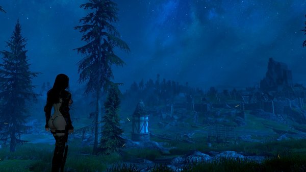 Вид на ночной Вайтран..