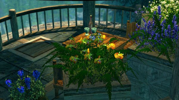 Открытая веранда в башне дома. Красиво!