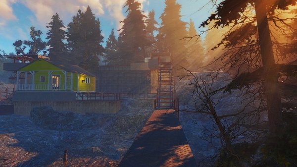 Утро в поселении. Фар-Харбор.