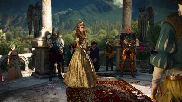 Анна Генриетта с придворными..