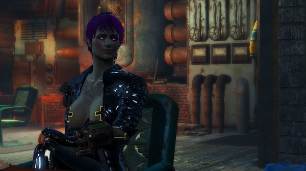 В кафе на Фар-Харборе.. Fallout-4 (Сборка 6.5)