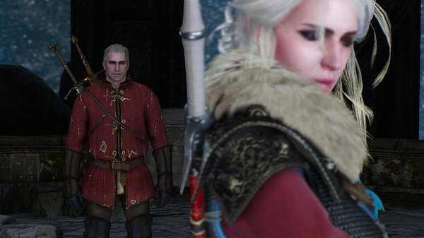 Цири и Геральт.. Ведьмак III (сборка Торна)