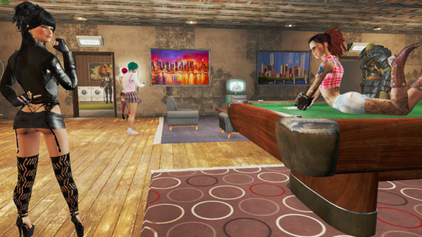 Алиса:-"Может вдвоём опробуем стол на прочность?".