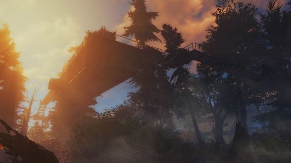 Дом в верхушках деревьев..