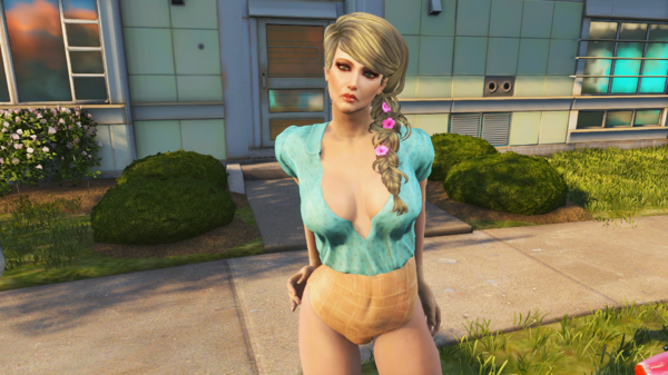 Обновлённое лицо соседки Эмили.