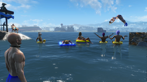 Алиса проверяет часы на водонепроницаемость.