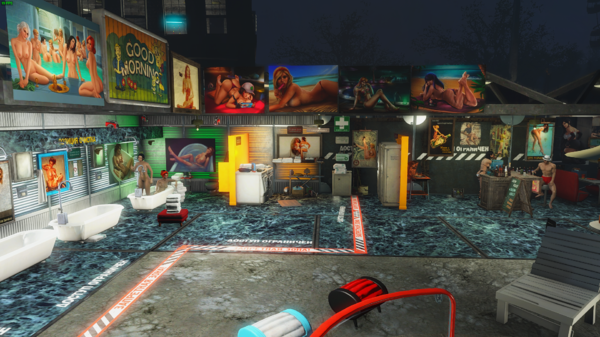 Алиса решила согреться в ванной.