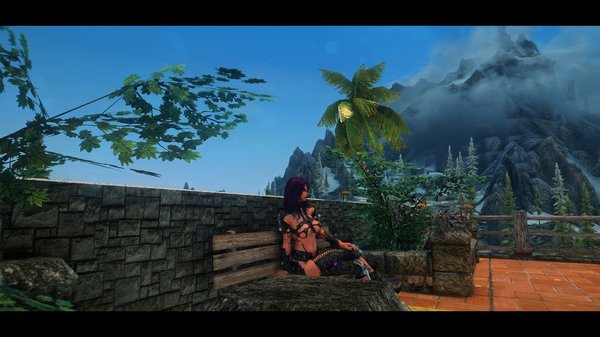 Под пальмой