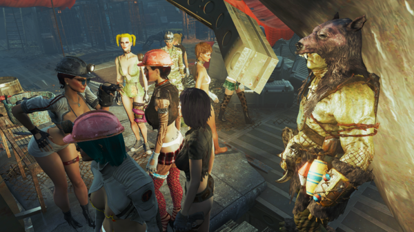 Алиса и миролюбивый супер-мутант Эриксон.