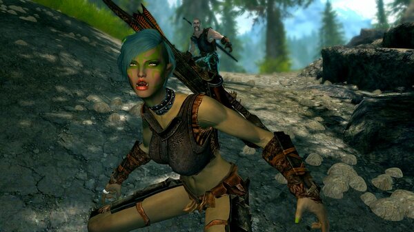 Тифи с хускарлом.. SkyrimSE (сборка 6.0)