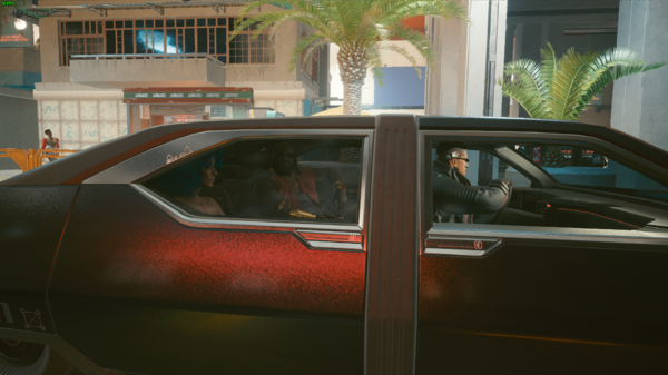 Вика в машине мистера Дексона.