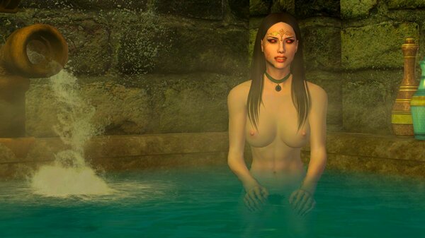 Велена в сауне.. SkyrimSE (сборка 6.0)