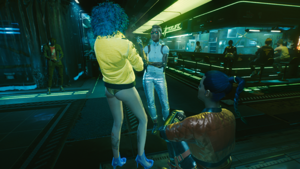 Ви знакомится с посетителями бара.