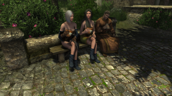 Горожане. Пьют спиртное и едят гамбургеры.