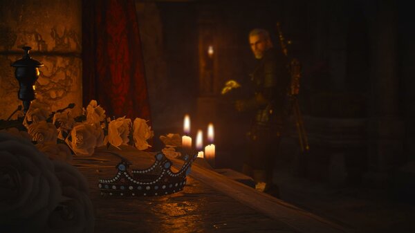 Геральт в склепе.. Ведьмак III (сборка Торна)