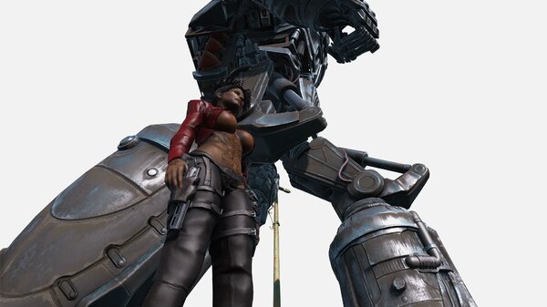 Fallout4 Эшли и Либерти Прайм