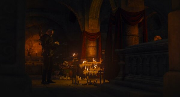 Геральт в Склепе.. Ведьмак III (сборка Торна)