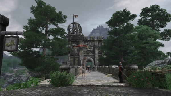 Вид из Арка на мостик.