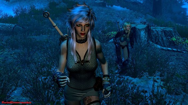 Цири с Йордис.. SkyrimSE (сборка 6.0)