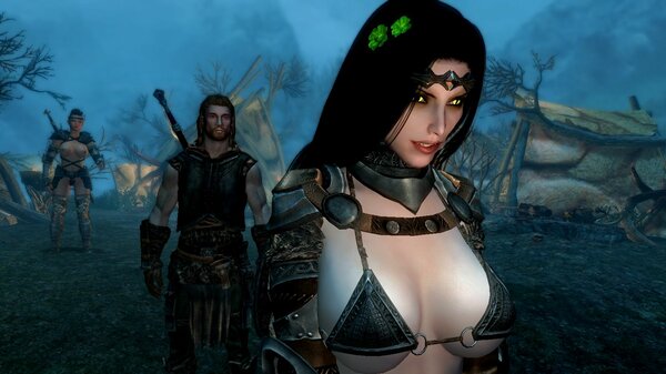 Нора с друзьями уходит из лагеря.