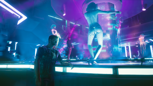 Приключения Ви из кат-сцены в баре «Эмпатия».