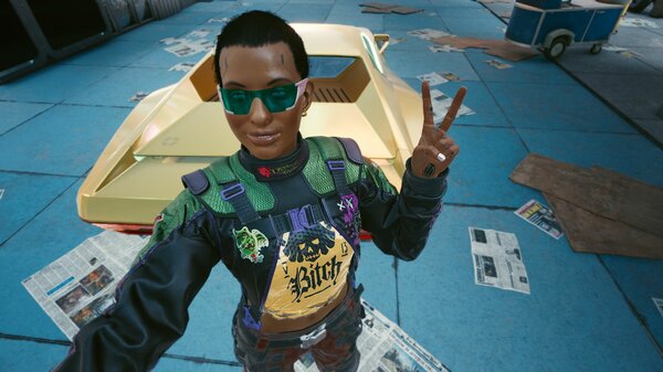 Рядом с желтым сандалем )) Cyberpunk 2077