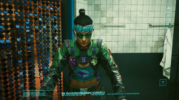 У зеркала в кафе.. Cyberpunk 2077
