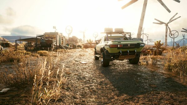 У лагеря кочевников.. Cyberpunk 2077