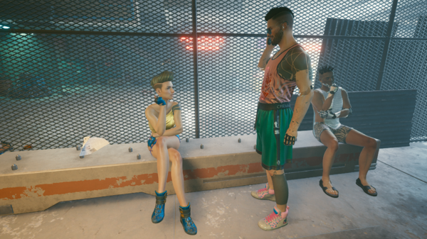 Ви:-"Кого я я вижу? Рейчел, ведь по игре тебя в нашей Мегабашне быть не должно".