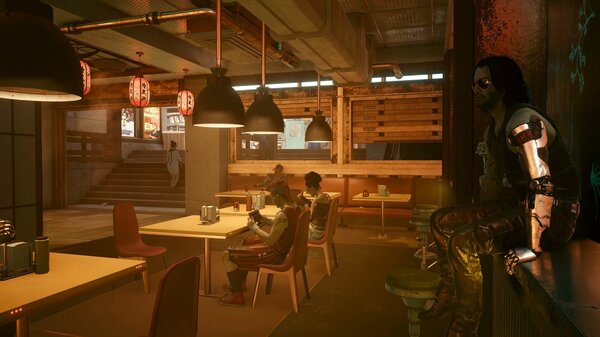 В китайском кафе.. Cyberpunk 2077