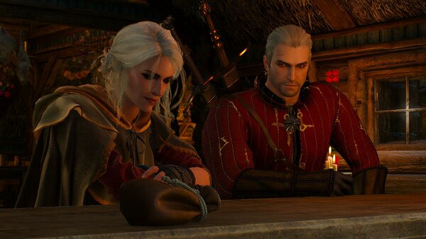 ЦИРИ и Геральт в таверне..