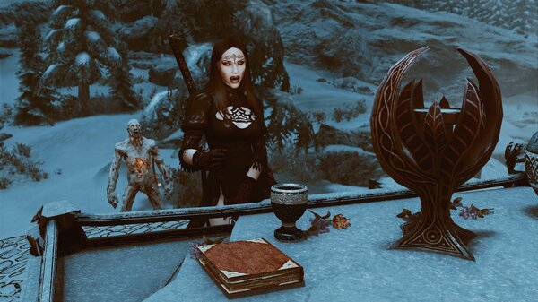 Велена пред алтарем Дибеллы..