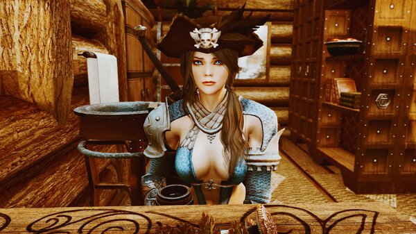 София в домике лесника. SkyrimSE (сборка 6.0)