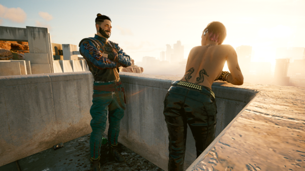 Ви и Джуди на смотровой площадке.