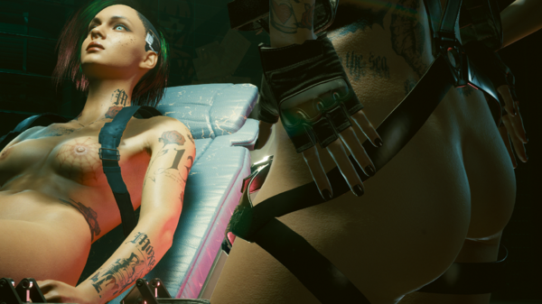 Джуди-1:-"И где ты предлагаешь этим заняться?".