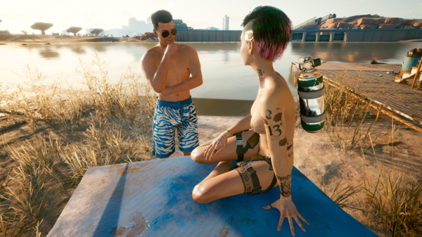 Ви и Джуди у озера.