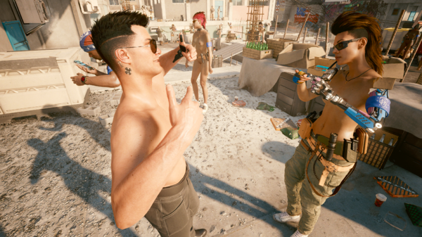 Девушка во время танца:-"А ты мне нравишься!".