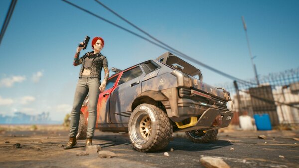 Голубое небо.. Cyberpunk 2077