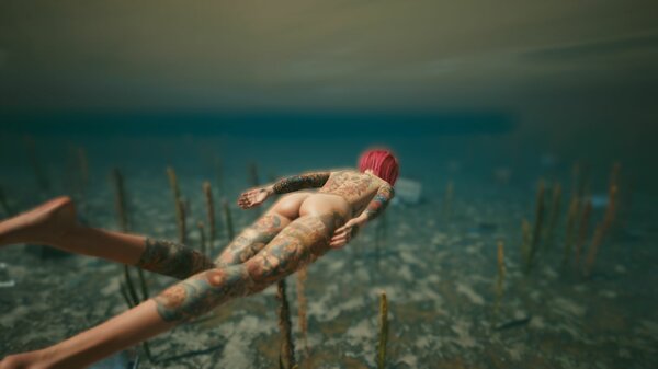 Неплохая графика под водой.