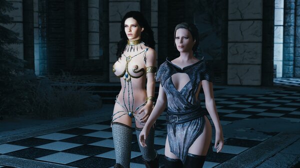 Мирабелла показывает новой ученице гильдию.