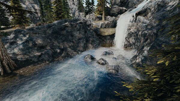 Горная река.. Skyrim SE (сборка 7.0)