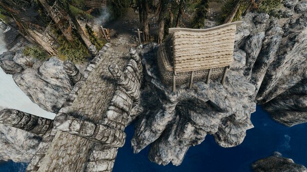 Деревня ДРАКОНИЙ МОСТ. Skyrim SE (сборка 7.0)