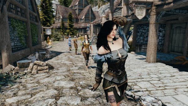 На улице Фолкрита.. Skyrim SE (сборка 7.0)