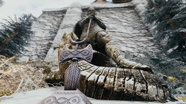 Статуя Талоса в Виндхельме. Skyrim SE (сборка 7.0)