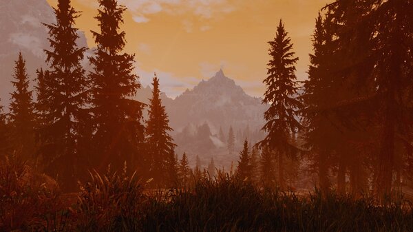 Вечерний пейзаж.. SkyrimSE (сборка 6.0)