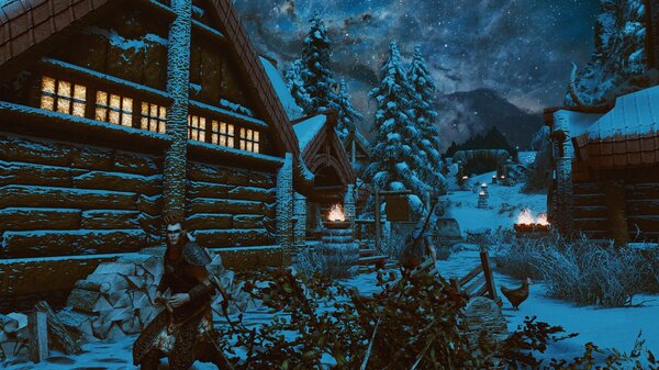 Кто узнает город Скайрима? ;) SkyrimSE (сборка 6.0)