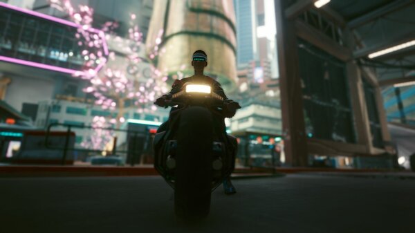 На мото.. Cyberpunk 2077